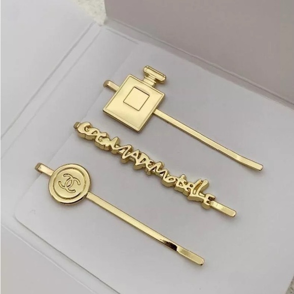 CHANEL COCO Hairpin / Hair Accessory Coco Mademoiselle Limited Edition Gold NIP - Picture 3 of 12